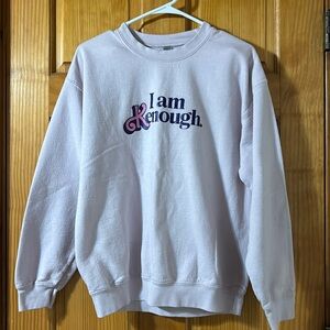 “I am kenough” crewneck in pink.